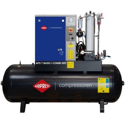 Airpress Schroefcompressor APS 7 Basic i-Combi Dry 10 bar 7.5 pk/5.5 kW - 362958l