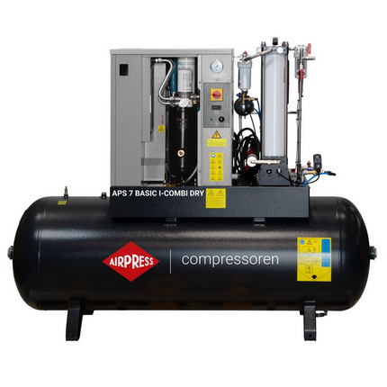 Airpress Schroefcompressor APS 7 Basic i-Combi Dry 10 bar 7.5 pk/5.5 kW - 362958l