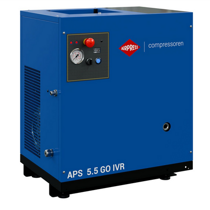 Airpress Schroefcompressor APS 5.5 GO IVR 5.5 pk/4.0 kW - 361805-IVR