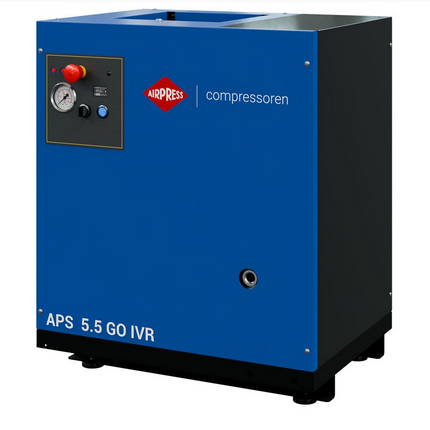 Airpress Schroefcompressor APS 5.5 GO IVR 5.5 pk/4.0 kW - 361805-IVR