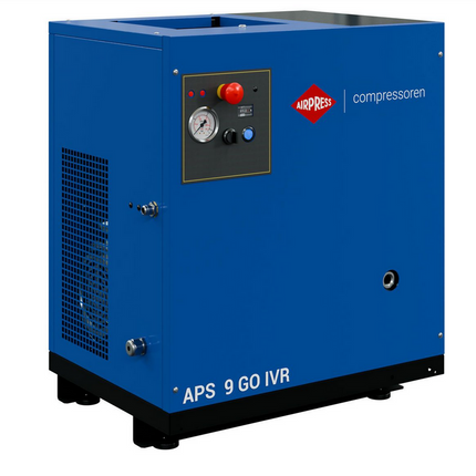 Airpress Schroefcompressor APS 9 GO IVR 10 pk/7.5 kW - 361809-IVR
