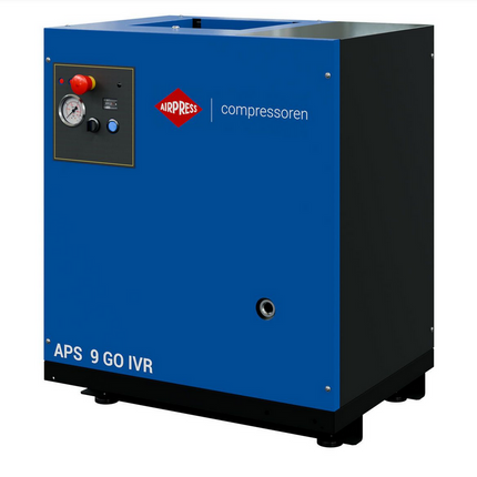 Airpress Schroefcompressor APS 9 GO IVR 10 pk/7.5 kW - 361809-IVR