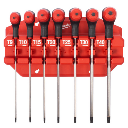 Milwaukee Torx sleutels met comfort grip 7-delig - 4932498690