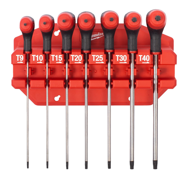 Milwaukee Torx sleutels met comfort grip 7-delig - 4932498690