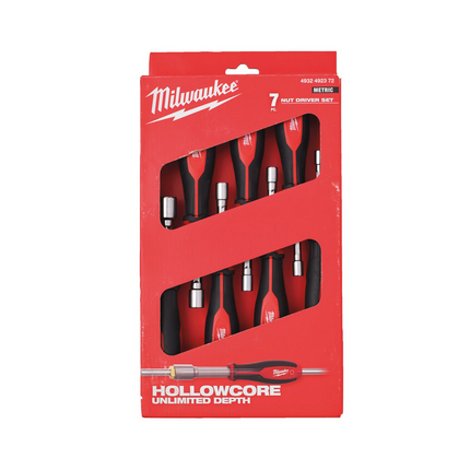 Milwaukee dopschroevendraaierset HOLLOWCORE™ 7 stuks - 4932492372