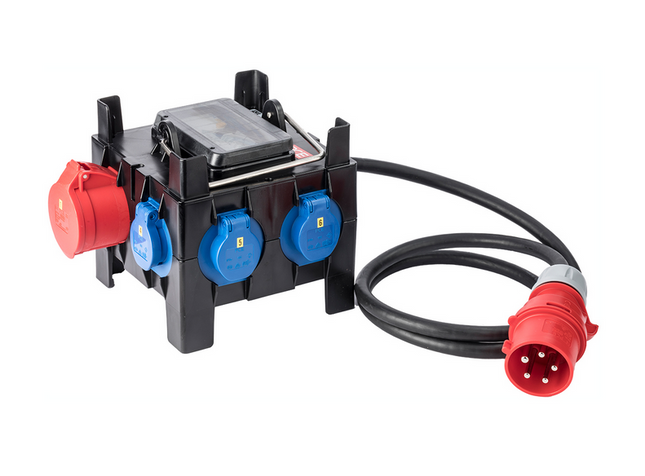 Keraf Bouwaansluitkast-EC000484 6xSchuKo+ALS - 110755