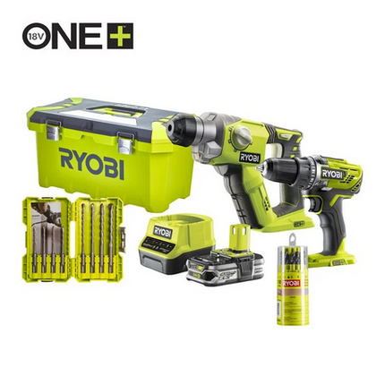 Ryobi R18DDSDS-125T Combokit 2-delig ONE+ accu 18V - 5133005087