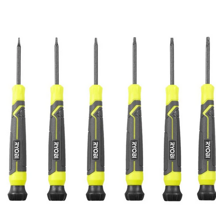 Ryobi RHSDSPCT6 Magnetische torx precisieschroevendraaierset 6-delig - 5132006709