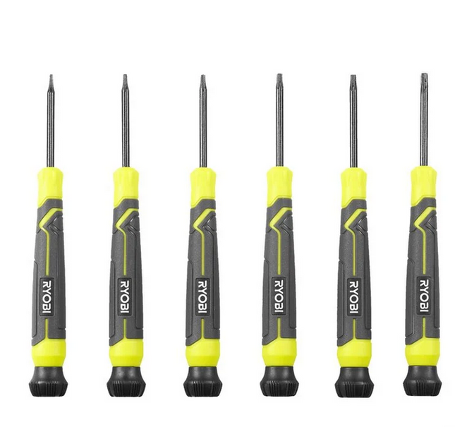 Ryobi RHSDSPCT6 Magnetische torx precisieschroevendraaierset 6-delig - 5132006709
