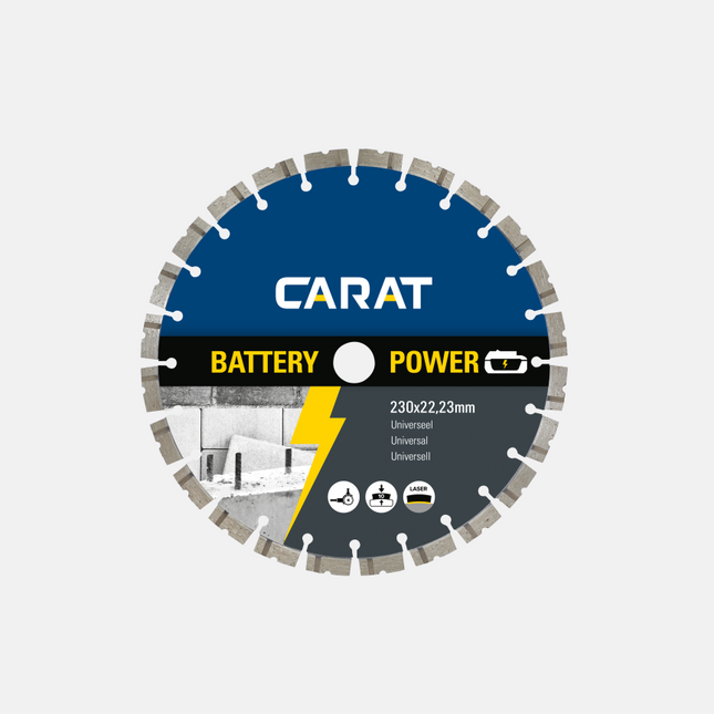 Carat diamantzaag battery power 230x22,23 mm - CBP2303000