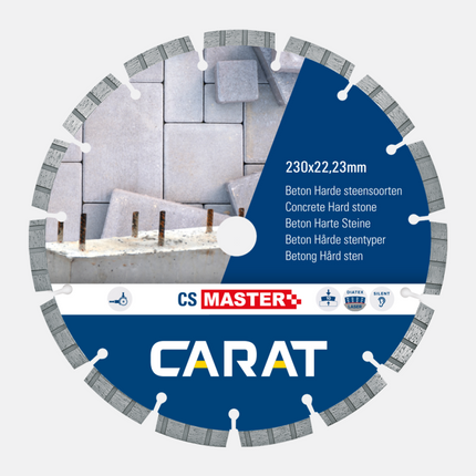 Carat diamantzaag beton CS Master 125x22,23 mm voor motorslijper - CSM1253000