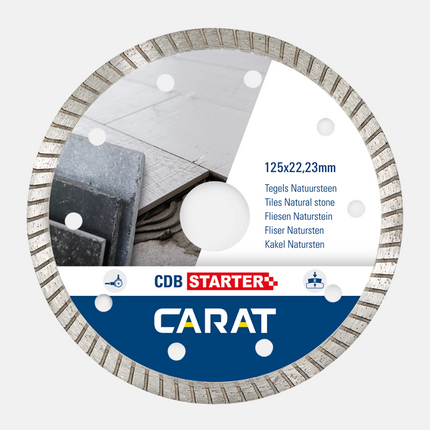 Carat diamantzaag tegels/natuursteen CCB starter 115x22,23 mm - CDBS115300