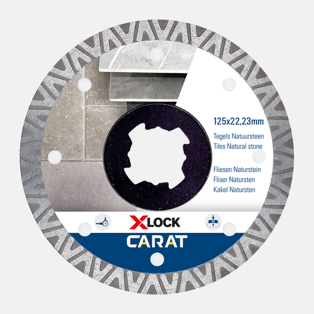 Carat diamantzaag X-Lock Tegels 125 x 22,23 - CUXLOCK125
