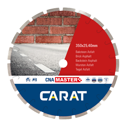 Carat diamantzaag baksteen/asfalt CNA Master 300 x 25,40 mm - CNAM300400