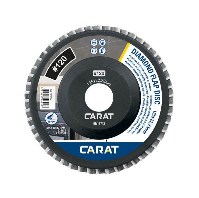 Carat diamant lamellenschijf Ø125x22,23 #120 - EFD1200000