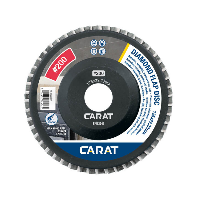 Carat diamant lamellenschijf Ø125x22,23 #200 - EFD2000000