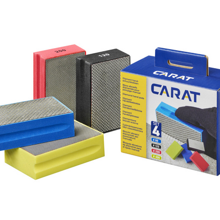 Carat schuurblokset korrel 60-120-200-400 - EHPSET0400