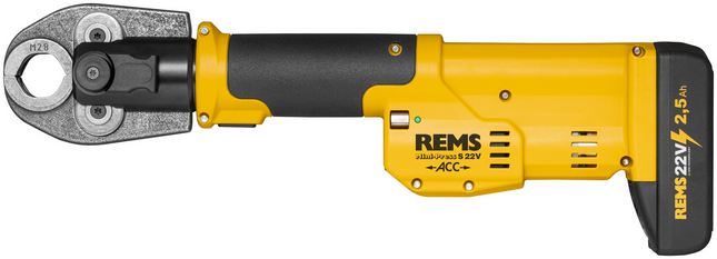 Rems perstang Mini-Press 22V S recht set met bekken TH 16+20+26 - 578041R220