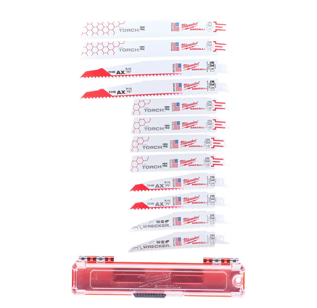 Milwaukee set reciprozaagbladen 12stuks sawzall - 49222229