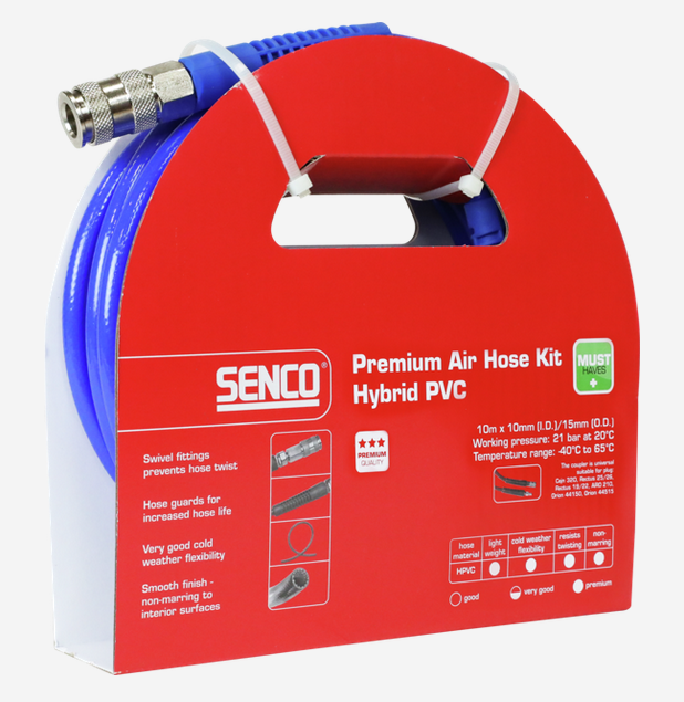 Senco luchtslangkit universeel hybride PVC 10.0mmx10meter - 4000671