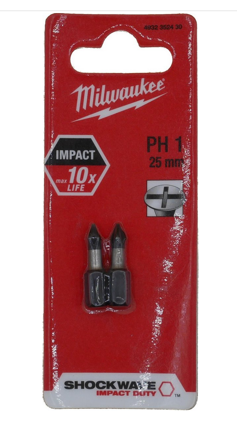 Milwaukee Schroefbit PH1 25mm – 4932352430