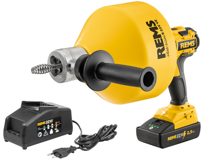 Rems Mini-Cobra S 22V set ontstoppingsapparaat - 170025R220