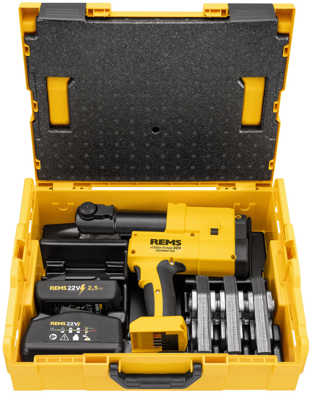 Rems perstang Akku-Press 22V Connected Set UP 16+20+25 - 576034R220