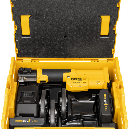 Rems perstang Mini-Press S 22V recht set met bekken VAU 15+20+25 - 578917R220