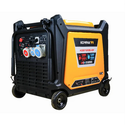 KOMPAK KGG120Ei-DF inverter aggregaat 12.000W 230V/400V- (400V inverter)