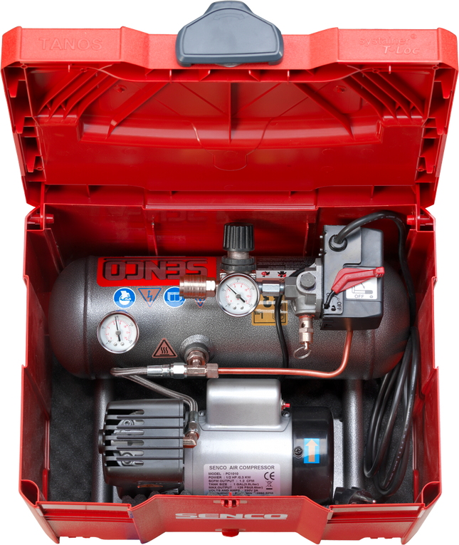 Senco PC1010 mini compressor in systainer - 3PR2014N