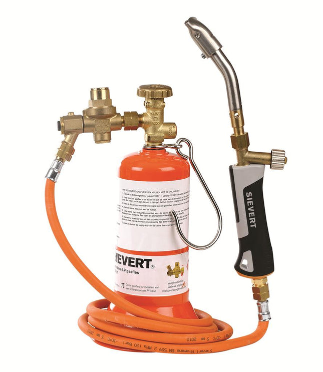 Sievert Afbrandset fles, slang, handgr., afbrander