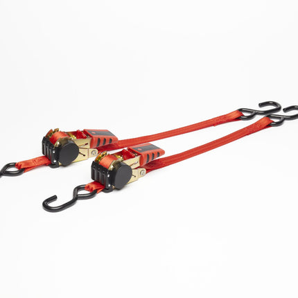 Sjorband automatisch oprolbaar set van 2