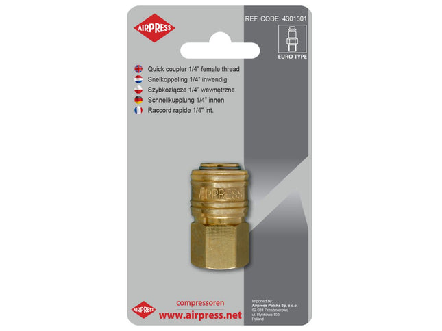 Airpress Snelkoppeling Euro 1/4″ binnendraad - 4301501