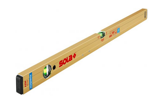 Sola Alu Blokwaterpas 120cm 2 libellen 0,50mm/m magnetisch