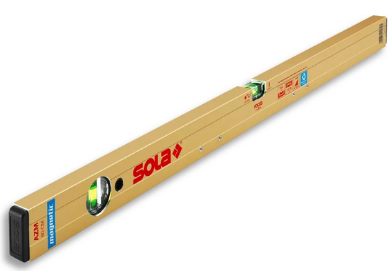 Sola Alu Blokwaterpas 150cm 2 libellen 0,50mm/m magnetisch