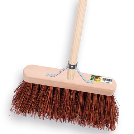 Straatbezem Solide 29 cm Bassine Stalks vezel met steel