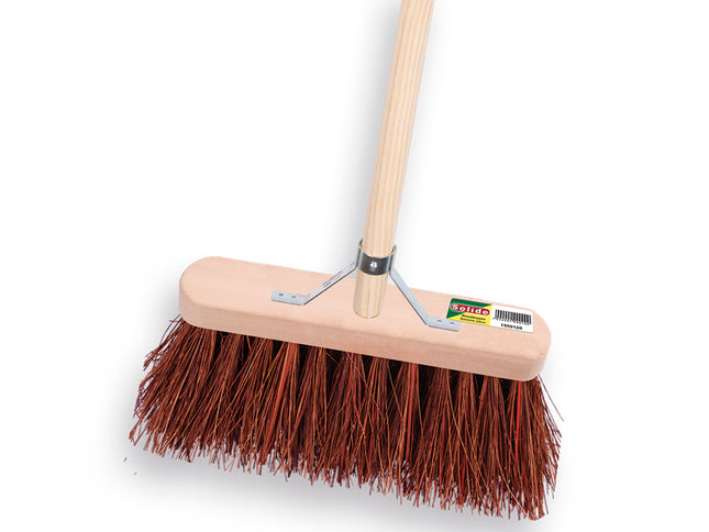 Straatbezem Solide 29 cm Bassine Stalks vezel met steel