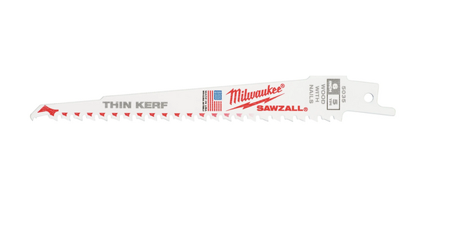 Milwaukee reciprozaagblad 300mm x 5 Tpi Thin Kerf 50 stuks - 48016037