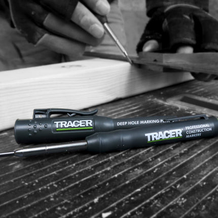 Tracer ADP2 Bouwpotlood voor diepe gaten met bouwholster