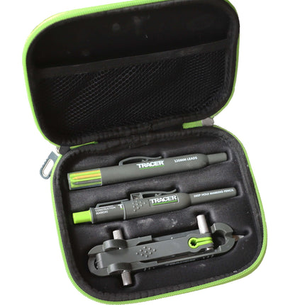 Tracer APST2 ProScribe met potlood met diepe gaatjes, stiften en draagtas