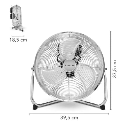 Trotec Vloerventilator TVM 12 chroom - TRO014301