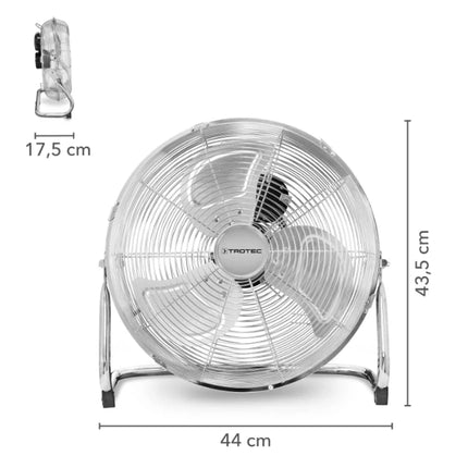 Trotec Vloerventilator TVM 14 chroom - TRO014318