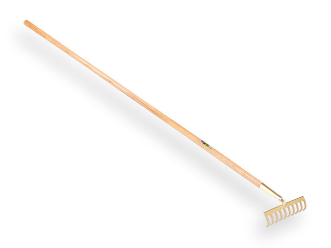 Tuinhark 10 tands gebogen met steel