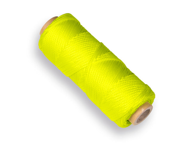 Uitzetkoord Labora Nylon fluor geel 50 meter