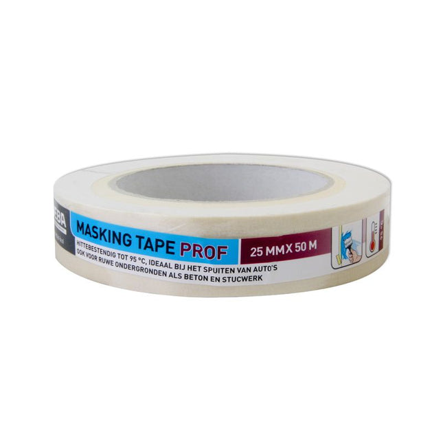 VEBA MASKING TAPE PROFESSIONEEL 25MMX50M