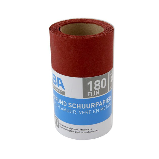 VEBA SCHUURPAPIER ROL 110MMx4,5MTR EDELKORUND P180