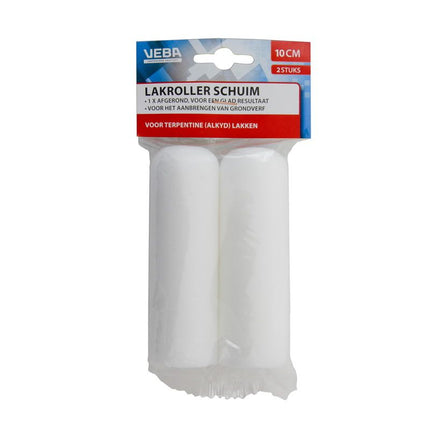 VEBA VERFROL SCHUIM 10CM BEUGELZ. ROND PER 2 STUKS