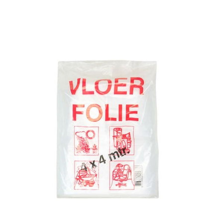 VEBA VLOERFOLIE 4X4MTR TRANSPARANT EXTRA (+/- 0.02MM DIK)