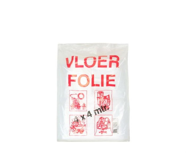 VEBA VLOERFOLIE 4X4MTR TRANSPARANT EXTRA (+/- 0.02MM DIK)