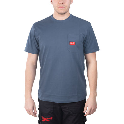 Milwaukee WTSSBLU T-shirt korte mouw blauw